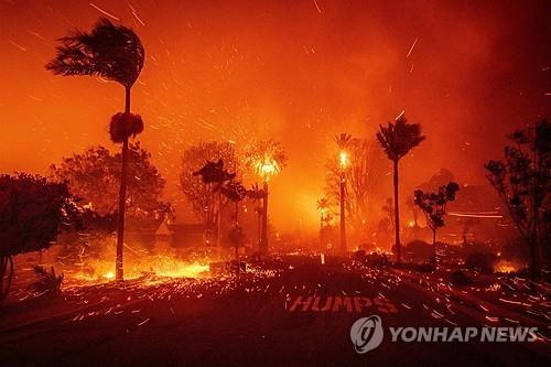 [UPI=연합뉴스 자료사진. LA카운티 소방국 제공. 재판매 및 DB금지]