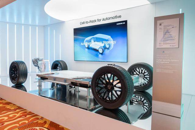 삼성SDI가 CES 2025에서 전시한 전기차 배터리 셀투팩(Cell to Pack) 콘셉트 제품. 삼성SDI 제공