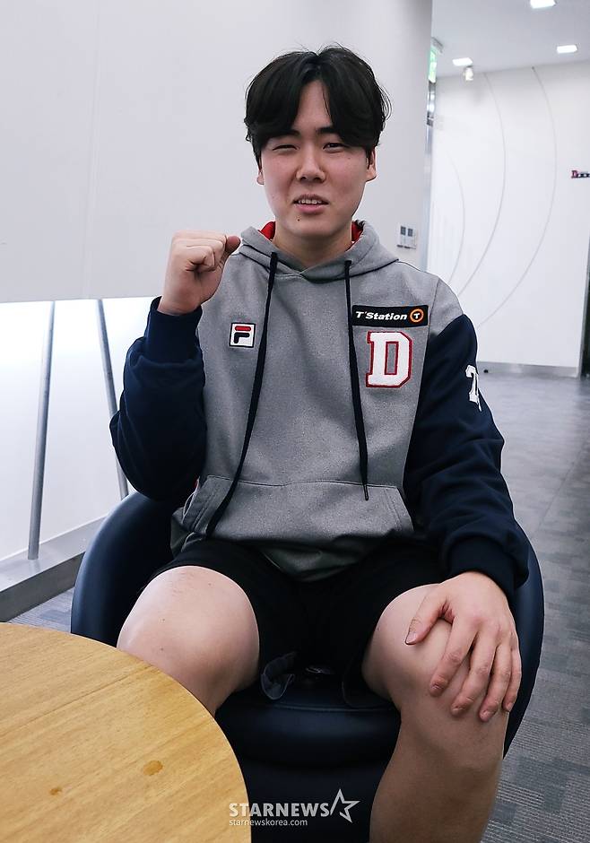 9일 잠실구장에서 만난 두산 베어스 투수 최승용. /사진=김우종 기자