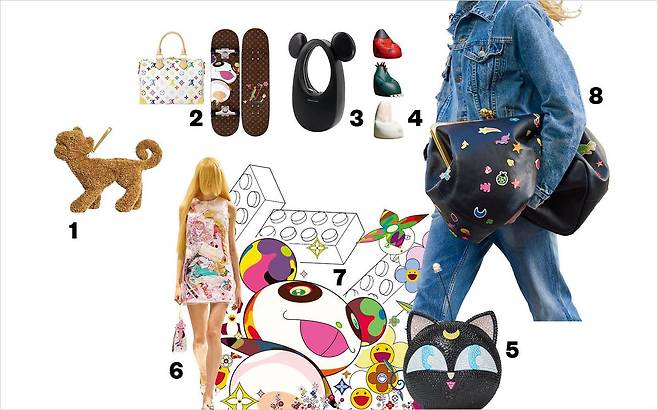 1 클러치 백 86만원대 Simone Rocha. 2 토트백, 스케이트 보드 모두 가격미정 Louis Vuitton. 3 핸드백 가격미정 Coperni. 4 빈백 각각 1천만원대 Bottega Veneta. 5 미니백 9백86만원 Jimmy Choo. 6 ashley williams 7 louis vuitton 8 coach