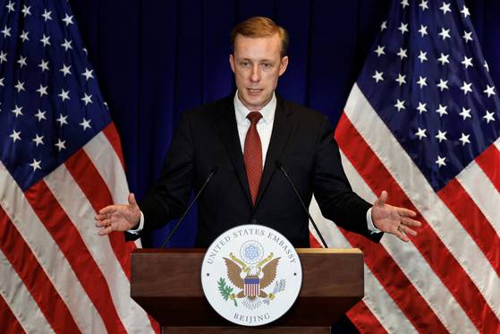 제이크 설리번 미국 백악관 국가안보보좌관. 로이터=연합뉴스