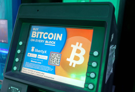 미국 전역에 설치된 리버티X의 비트코인 구매용 ATM. [AFP=연합뉴스]