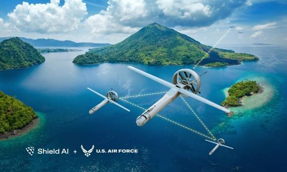 군집 비행이 가능한 V-BAT. 출처 쉴드 AI