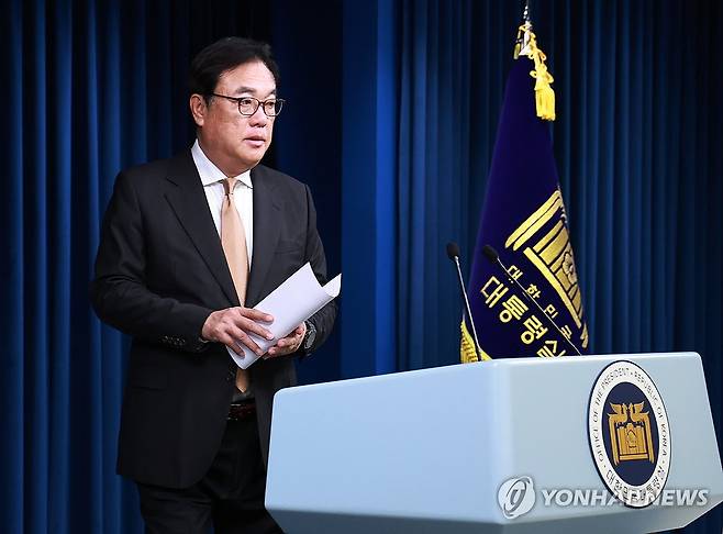 정진석 대통령 비서실장 [연합뉴스 자료사진]