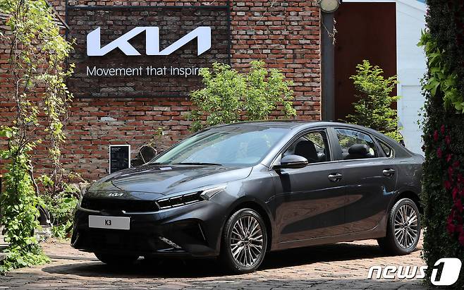 2021년 출시된 '더 뉴 K3'의 모습<자료사진>. 2021.4.20/뉴스1 ⓒ News1 박세연 기자