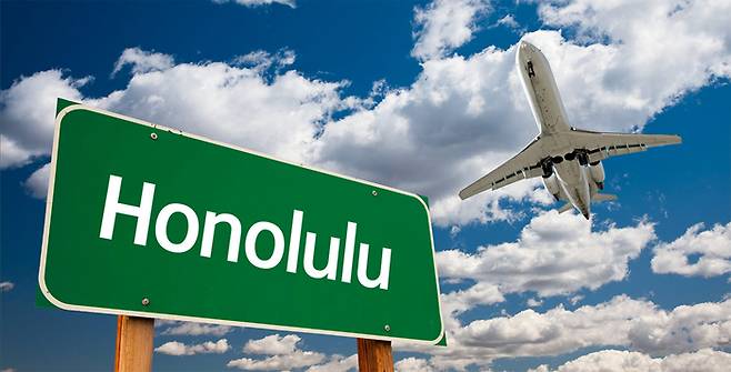 호놀룰루 공항과 호텔 간 왕복 픽업 서비스를 제공하는 팜투어. 사진제공|팜투어