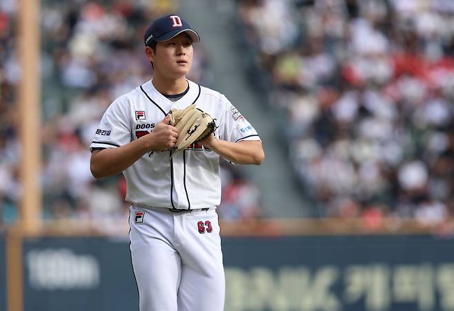 두산 베어스 투수 김택연. /사진=두산 베어스 제공