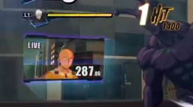 열심히 뛰어오는 사이타마