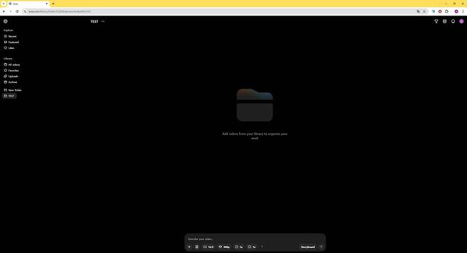 소라의 핵심 기능은 화면 하단에 집중되어 있습니다. 좌측과 상단 메뉴는 생성된 영상을 정리하거나 다른 사용자가 제작한 영상 등을 보여줍니다 / 출처=IT동아