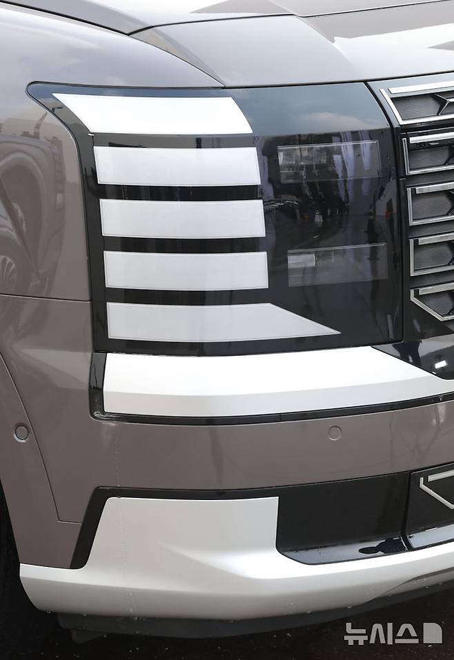 [성남=뉴시스] 김금보 기자 = 현대자동차가 지난 14일 경기 성남시 메종디탈리 복합문화공간에서 신차 '디 올 뉴 팰리세이드'를 공개하고 있다. 2025.01.15. kgb@newsis.com