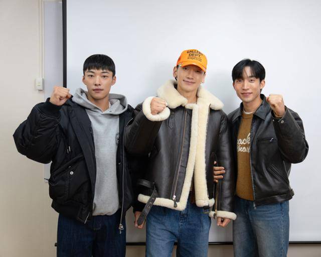 '사냥개들'이 시즌2로 돌아온다. 우도환 정지훈 이상이(왼쪽부터 차례로)가 이 작품을 통해 대중을 만날 예정이다. 넷플릭스 제공