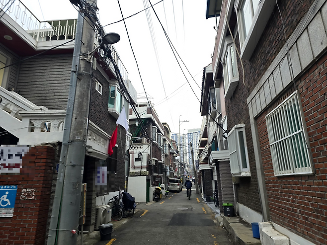 신통기획 재개발지역으로 발표된 자양4동 일대. 홍승희 기자