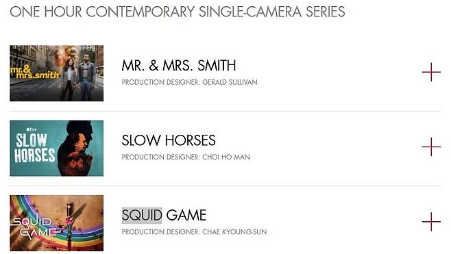 미국 미술감독조합상 후보에 오른 채경선 '오징어 게임' 미술감독 [미국 미술감독조합(ADG) 홈페이지 갈무리. 재판매 및 DB 금지]