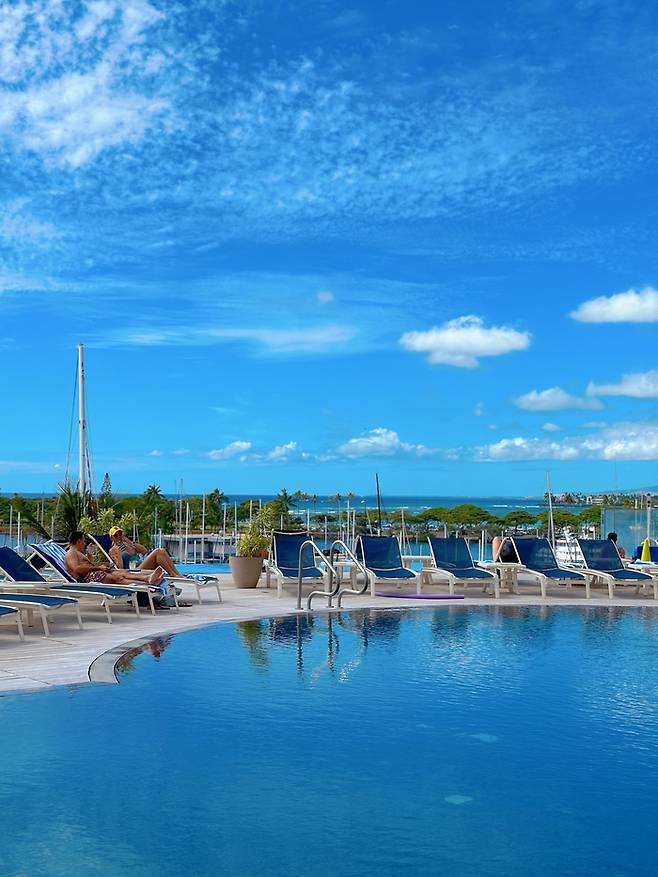 야외 인피니티 풀 / 사진=권효정 기자