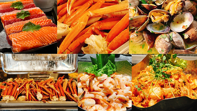 목요일부터 일요일까지 운영하는 저녁 해산물 뷔페 / 사진=권효정 기자