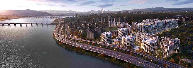 래미안 글로우 힐즈 한남 전체 조감도 삼성물산 제공