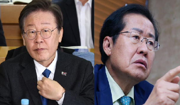(왼쪽부터) 이재명 더불어민주당 대표, 홍준표 대구시장. 연합뉴스