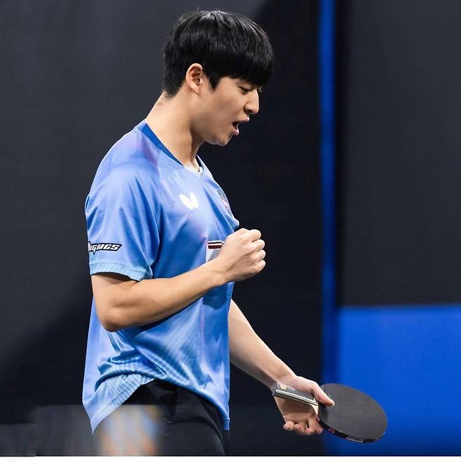 WTT 스타 컨텐더 도하에 출전한 박강현 [ITTF 홈피 제공. 재판매 및 DB 금지]