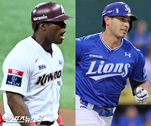 (엑스포츠뉴스 김지수 기자) 키움 히어로즈는 2025 시즌 KBO리그 10개 구단 중 유일하게 외국인 선수 구성을 타자 2명, 투수 1명으로 결정했다. 야시엘 푸이그, 루벤 카디네스와 계약을 맺고 중심 타자 역할을 맡길 예정이다.  키움이 2명 이상의 외국인 타자와 새 시즌을 준비하는 건 지난 2009년 클리프 브룸바-덕 클락 이후 16년 만이다. 쉽지 않은 결정이었지만 마운드보다 타선 강화가 더 필요하다는 판단이 작용했다.  키움은 김혜성이 최근 LA 다저스와 계약을 맺고 메이저리그에 진출, 공격력이 더 약화됐다. 지난해 팀 타율(0.264)과 홈런(104), 타점(641)까지 10개 구단 중 최하위에 그친 상황에서 김혜성의 이탈은 더 치명적으로 작용할 수밖에 없었다.  키움은 2024 시즌 종료 후 김혜성이 메이저리그 진출에 성공할 것으로 내다보고 푸이그, 카디네스를 영입하는 결단을 내렸다. 두 선수 모두 언제든 한방을 터뜨릴 수 있는 거포 자원들이다.  푸이그는 3년 만에 KBO리그 복귀다. 2022 시즌 키움 유니폼을 입고&nbsp;126경기 타율 0.277(473타수 131안타) 21홈런 73타점 6도루 OPS 0.841로 준수한 성적을 거뒀던 가운데 다시 영웅군단 중심 타선을 이끌게 됐다.&nbsp;  푸이그는 메이저리그 통산 861경기 타율 0.267, 834안타, 132홈런, 441득점, 415타점, OPS 0.822의 성적을 남겼다. KBO리그에 도전한 외국인 타자들 중에는 손꼽히는 커리어를 가지고 있다. LA 다저스 시절 한솥밥을 먹었던 한화 이글스 류현진과 맞대결도 팬들의 관심을 끌어당기는 요소다.  푸이그는 올해 만 35세로 적지 않은 나이지만 지난해 멕시코리그 64경기에 출전, 타율 0.314(223타수 70안타) 18홈런 43타점 OPS 1.020으로 녹슬지 않은 기량을 보여줬다.  카디네스도 짧지만 KBO리그를 경험해 올 시즌 적응 문제는 크지 않을 것으로 보인다. 지난해 삼성 라이온즈에서 7경기 타율 0.333(24타수 8안타) 2홈런 5타점 OPS 1.027의 가공할 파괴력을 보여줬다.  카디네스는 허리 통증 여파로 방출되면서 한국을 떠났지만 키움은 카디네스가 부상만 회복한다면 충분히 좋은 활약을 펼칠 수 있을 것으로 판단했다.&nbsp;  지난해 KBO리그 전체에 타고투저 바람이 강하게 불었던 가운데 푸이그, 카디네스가 얼마나 많은 홈런을 기록할 수 있을지도 흥미로운 관전 포인트다.  키움은 2008년 창단 이후 단 한 번도 외국인 타자가 30홈런 이상을 기록한 적이 없었다. 2019 시즌 제리 샌즈가 기록한 28홈런이 키움 역대 외국인 타자 단일 시즌 최다 홈런 기록이다.&nbsp;  키움은 지난해 외국인 타자 로니 도슨이 부상으로 방출되기 전까지 95경기에서 타율 0.330(382타수 126안타) 11홈런 57타점 OPS 0.907의 빼어난 성적을 거두기는 했지만 전형적인 슬러거 유형의 선수는 아니었다.  키움이 2023, 2024 시즌 2년 연속 최하위에 그친 데는 장타력이 부족한 영향이 적지 않았다. 올해 도약을 위해서는 푸이그, 카디네스 콤비의 방망이가 불을 뿜어줘야 한다.  사진=엑스포츠뉴스 DB
