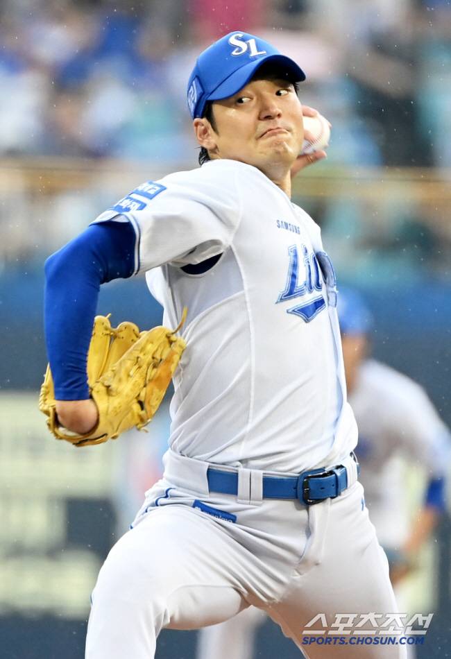 삼성 선발투수 백정현이 역투하고 있다. 대구=허상욱 기자 wook@sportschosun.com