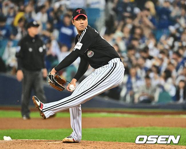 [OSEN=대구, 이석우 기자] LG 트윈스 정우영 068 2024.10.15 / foto0307@osen.co.kr