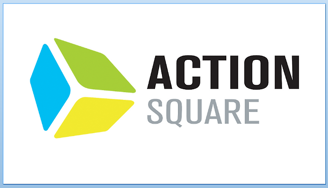 액션 스퀘어 로고.
