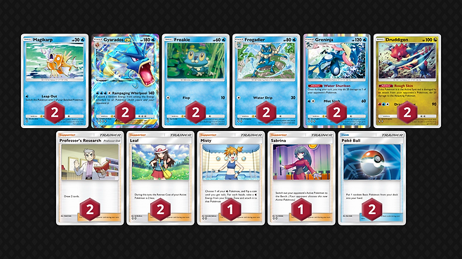 'Ursiiday's Pocket Weekly #12' 대회 16강 진출자 'JayGG'의 덱(출처=Limitless TCG 홈페이지).