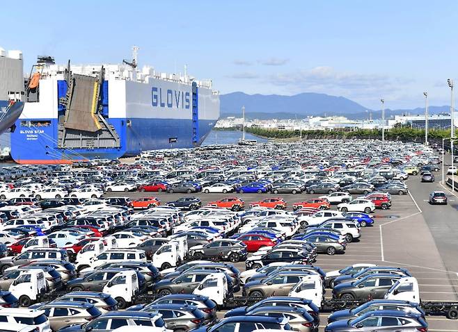 현대차 울산공장 수출선적 부두/사진=현대자동차·기아 제공