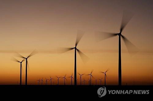 미국 캔자스주의 풍력 발전 단지 [AP 연합뉴스 자료사진. 재판매 및 DB 금지]