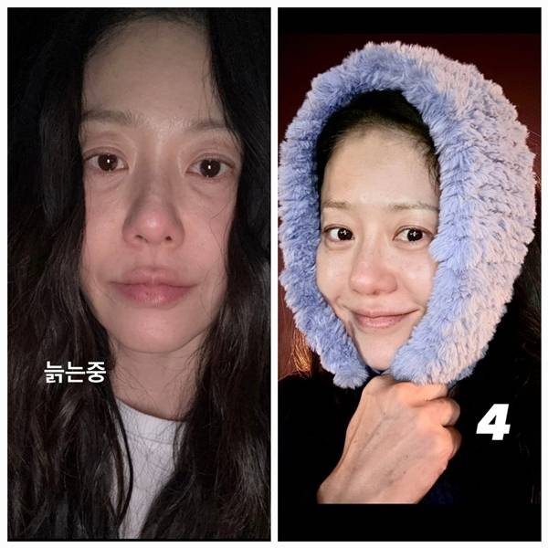 배우 고현정이 독특한 감성과 함께 캐주얼한 패션을 선보이며 눈길을 끌었다. 사진=SNS