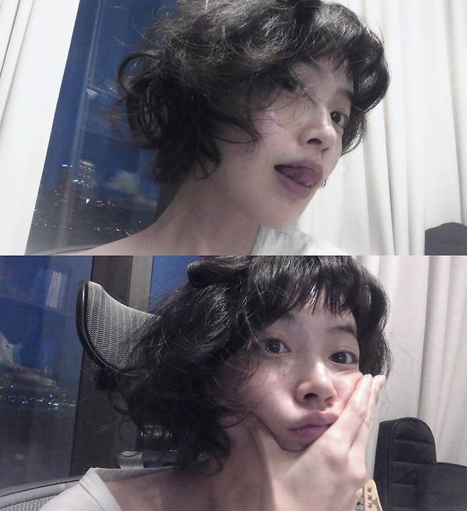 하지수. SNS 캡처