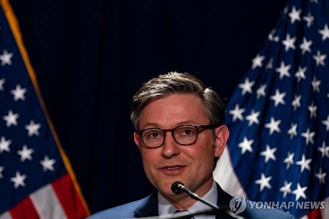 마이크 존슨 미국 하원의장 [AFP 연합뉴스 자료사진. 재판매 및 DB 금지]
