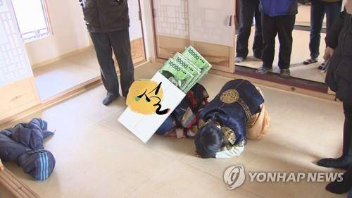 세뱃돈 얼마 받을까 [연합뉴스TV 제공]