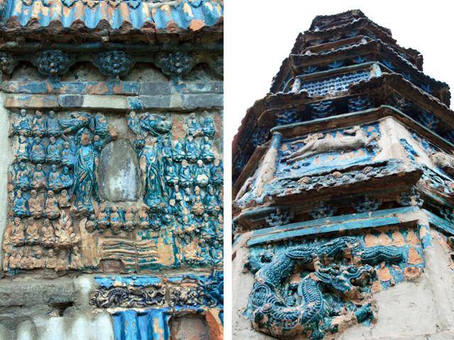 옌안 청량산 7층 유리탑. ⓒ최종명