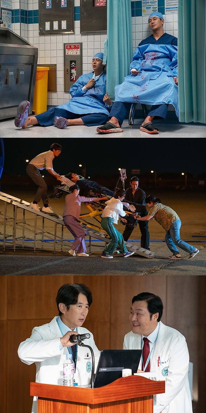 넷플릭스 ‘중증외상센터’ 장면들.