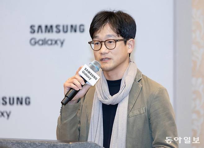 23일(현지 시간) 미국 새너제이에서 김정현 삼성전자 모바일경험(MX)사업부 고객경험(CX)실장(부사장)이 갤럭시 AI 브리핑을 진행하고 있다. 삼성전자 제공