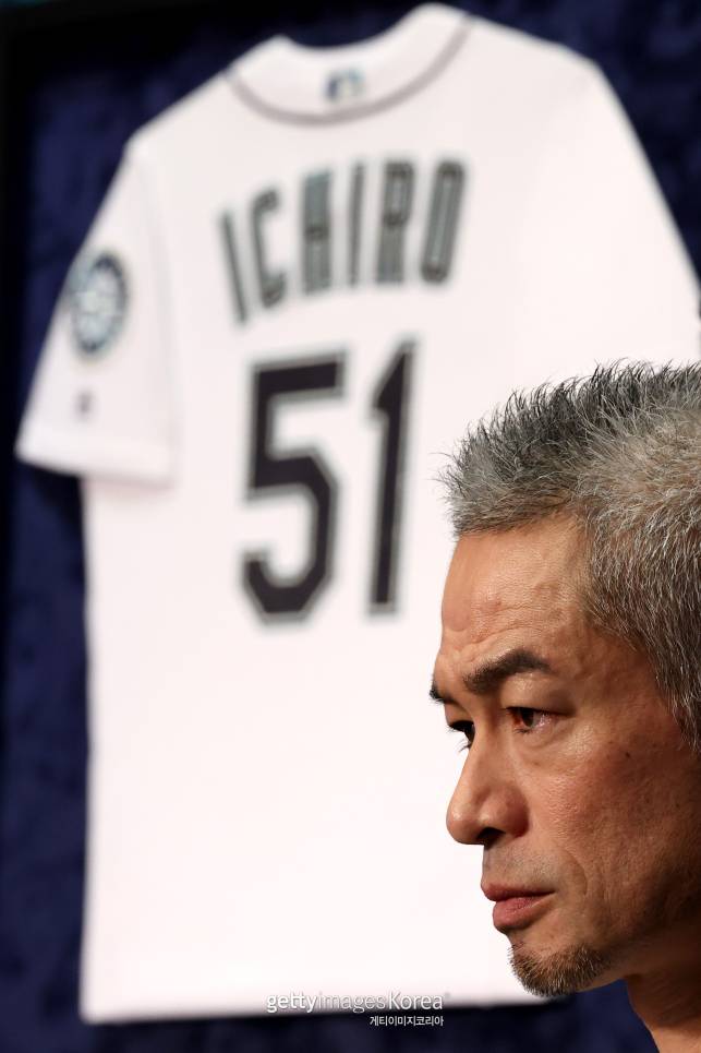 1표 차이로 아쉽게 메이저리그 명예의 전당 투표 만장일치를 놓친 스즈키 이치로. 게티이미지