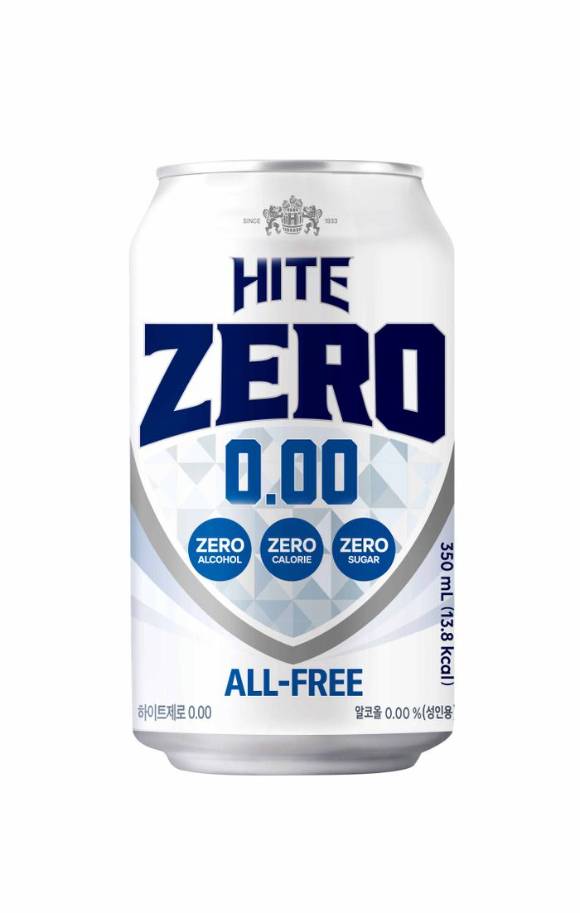 패키지 리뉴얼한 하이트제로 0.00. [사진=하이트진로음료]