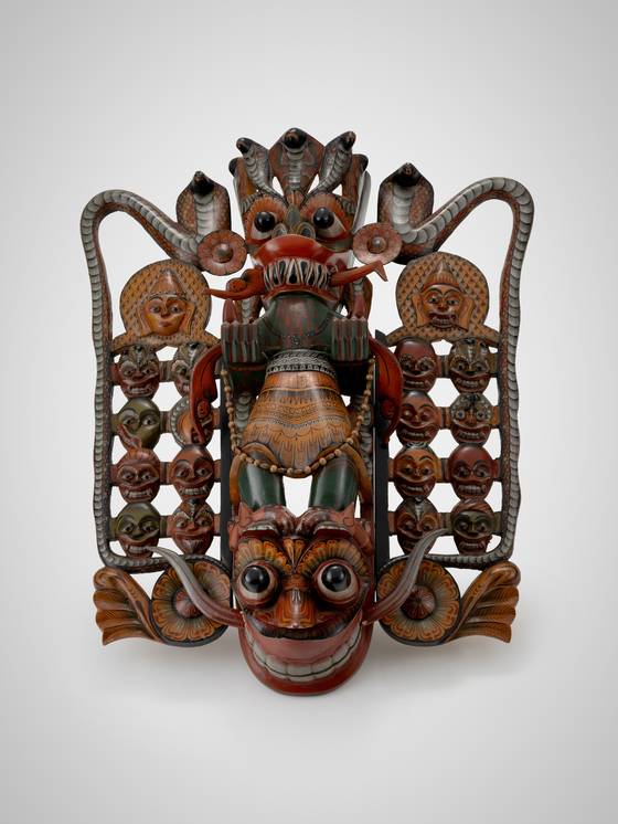 스리랑카 유물 ‘마하 코라 가면’. [사진 국립민속박물관]