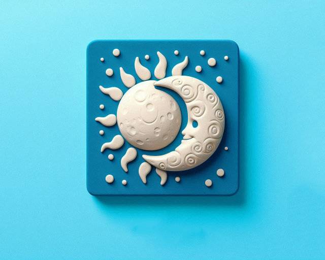 이미지 생성형 인공지능(AI) DALL·E 3가 그린 해님과 달님.