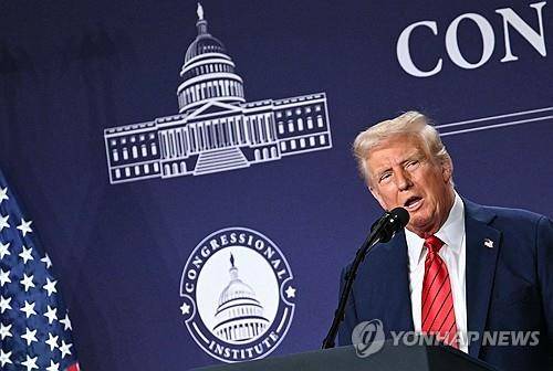 도널드 트럼프 미국 대통령 [플로리다 AFP=연합뉴스. 재판매 및 DB 금지]
