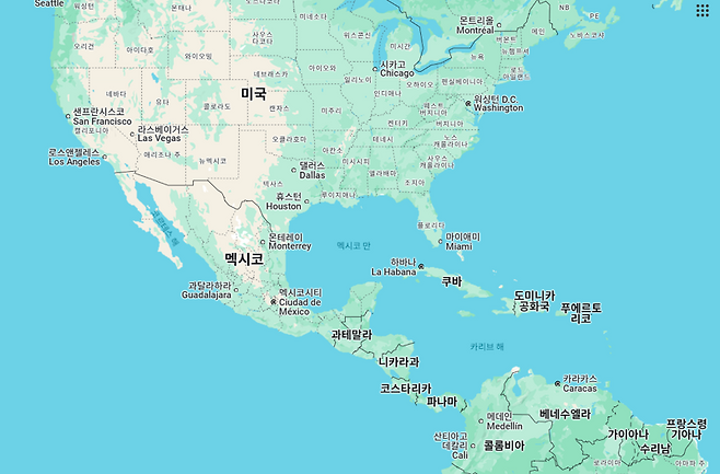 멕시코만으로 표기된 구글 맵 /사진=구글 맵