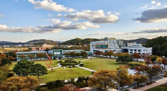 천안 소재 한국기술교육대학교 전경.
