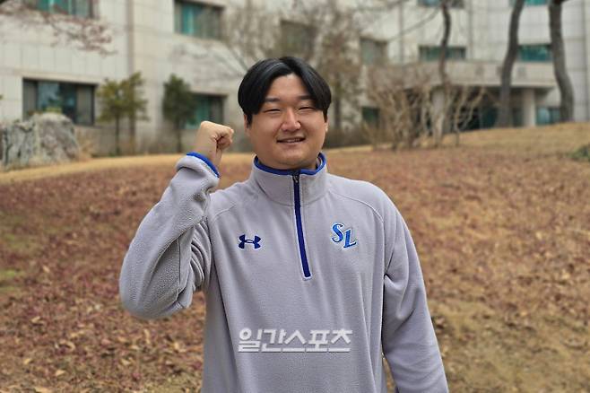 지난 1월 26일 경산볼파크에서 만난 최지광. 경산=윤승재 기자