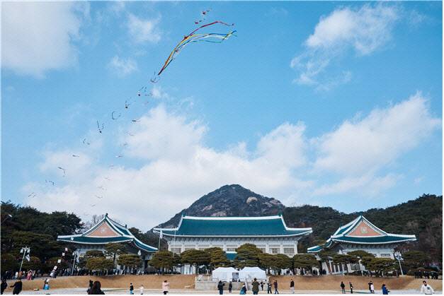 청와대 설맞이 연날리기 행사 이미지(사진=청와대재단 제공).