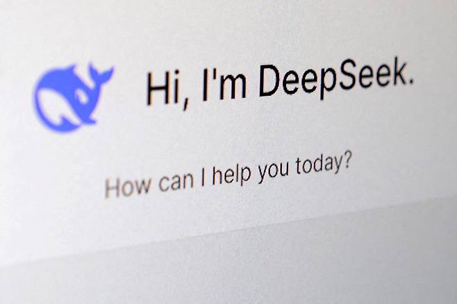 The Deepseek app is seen in this illustration taken on Jan. 29. [REUTERS/YONHAP]
