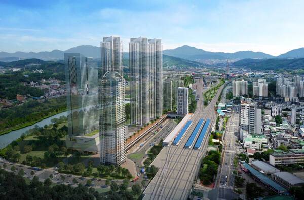 덕정역 공간혁신구역 선도사업 대상지 개발 예상도. 양주시 제공