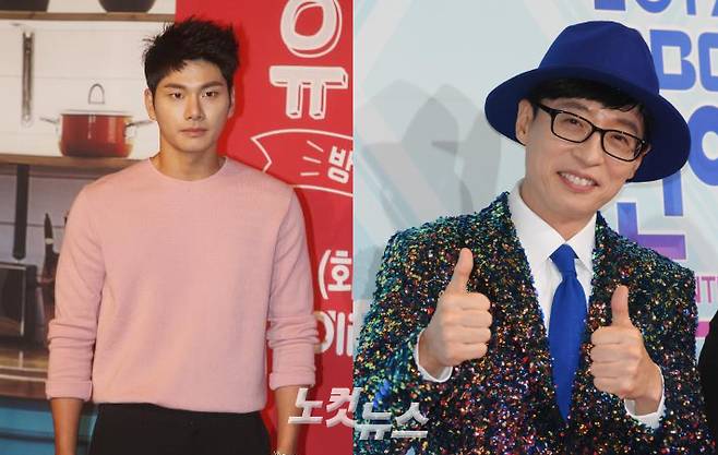 배우 이이경(왼쪽)과 방송인 유재석. 자료사진