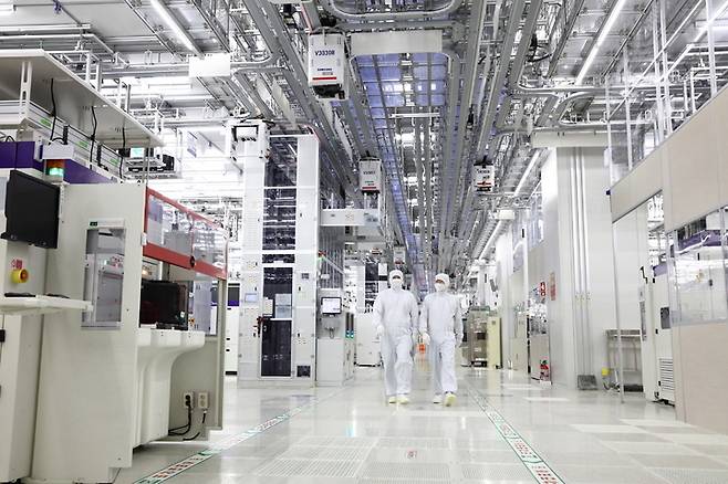 Samsung Electronics' chip fabrication plant in Pyeongtaek, Gyeonggi Province (Samsung Electronics)