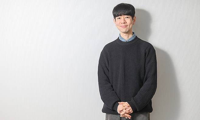 장편 소설 ‘나의 첫 임종체험 후기’로 제21회 세계문학상을 수상한 전석순 작가가 지난달 21일 세계일보와 만나 인터뷰하고 있다. 최상수 기자